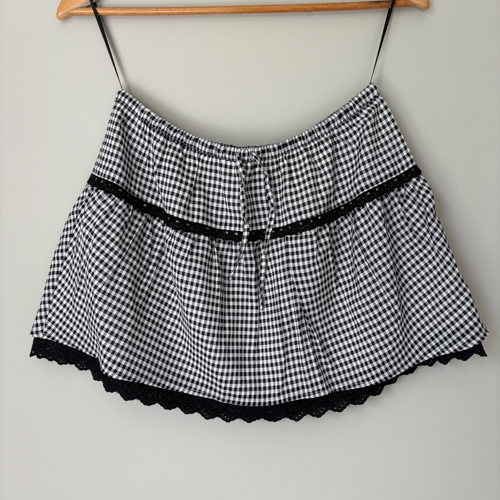 NEW Reformation Valetta Two Piece Matching Skirt Set Remy Check Gingham | US 4 - Picture 11 of 15